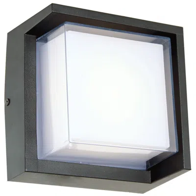 Abra Lighting Abra Geo Square Wet Location Wall Sconce   Black