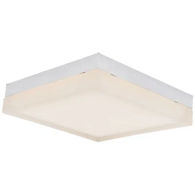 Abra Lighting Abra Icecube 9" Square Moulded Glass Flushmount Chrome