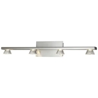 Abra Lighting Abra Jet 4 Light Up Or Down Vanity Wall Fixture  Nickel