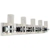 Abra Lighting Abra Krypton Solid Crystal Glass Vanity Chrome