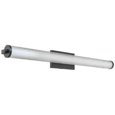 Abra Lighting Abra Macie 36" Wide Bronze And Fluted Clear Glass Vanity Bath Light