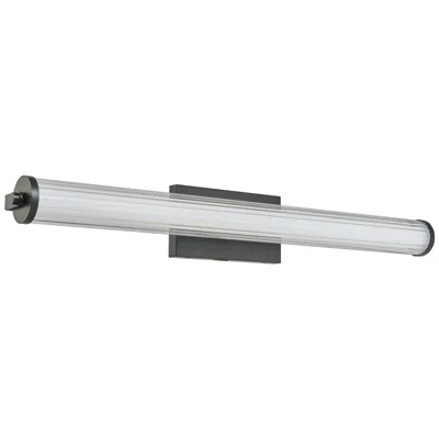 Abra Lighting Abra Macie Fluted Clear Glass Vanity Ch-chrome