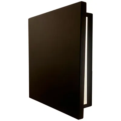 Abra Lighting Abra Mona Lisa Square Panel Led Wet Location Wall Fixture Matte Black
