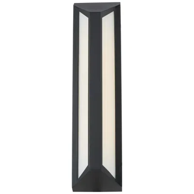 Abra Lighting Abra Newport Medium Wet Location Angled Side Light Wall Fixture  Black