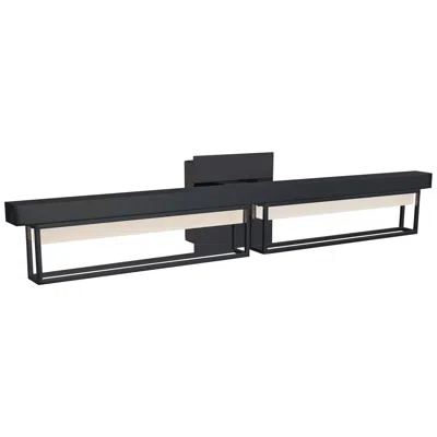 Abra Lighting Abra Pane Medium Framed Vanity  Black