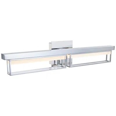 Abra Lighting Abra Pane Medium Framed Vanity  Chrome