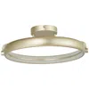 Abra Lighting Abra Rave Square Led Flushmount Ts Silver