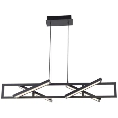 Abra Lighting Abra Rectangular Pendant With Four Pivoting Light Guide Diffusers