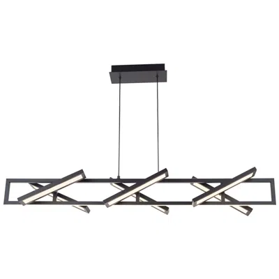 Abra Lighting Abra Rectangular Pendant With Six Pivoting Light Guide Diffusers