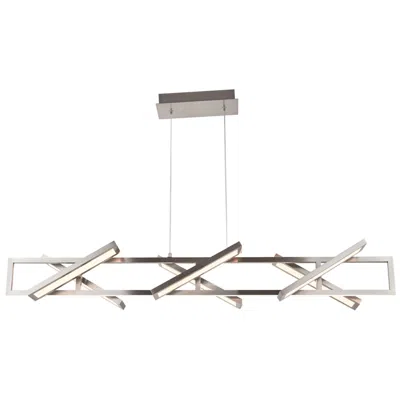 Abra Lighting Abra Rectangular Pendant With Six Pivoting Light Guide Diffusers