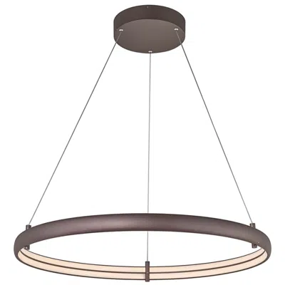Abra Lighting Abra Sling Medium Dual Led Band Ring Pendant Bz-bronze