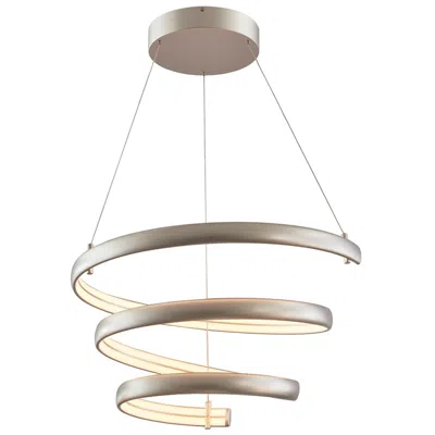 Abra Lighting Abra Sling Oval Spring Pendant  Titanium Silver