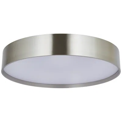 Abra Lighting Abra Snare 17" Metal Cylinder And Frosted Glass Flushmount