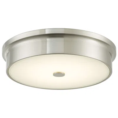Abra Lighting Abra Spark 12" Opal Glass Flushmount  Nickel