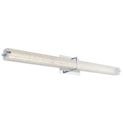 Abra Lighting Abra Squire Square Water Glass Led Vanity Chrome