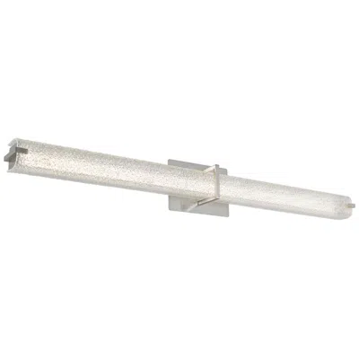 Abra Lighting Abra Squire Square Water Glass Led Vanity  Nickel
