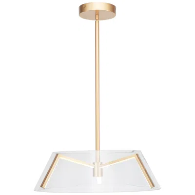 Abra Lighting Abra Talon Clear Glass And Led Claw Pendant Bb- Brass