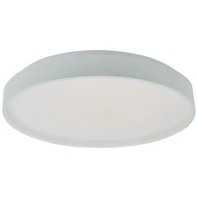 Abra Lighting Abra Tambourine 10" Low Profile Flushmount With Soft Uplight Wh-white