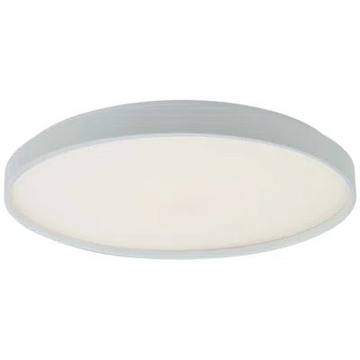 Abra Lighting Abra Tambourine 15" Low Profile Flushmount With Soft Uplight Wh-white