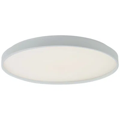 Abra Lighting Abra Tambourine 19" Low Profile Flushmount With Soft Uplight Wh-white