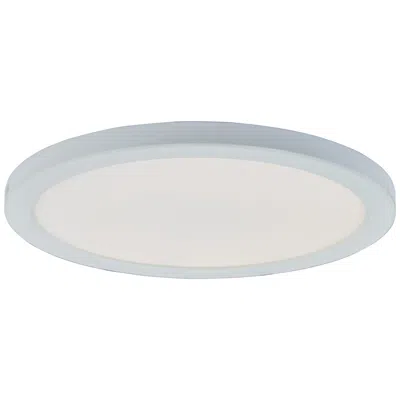 Abra Lighting Abra Trix 12" Slim Disc Wet Location Flushmount  Wh-white