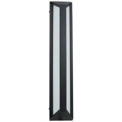 Abra Lighting Abra Trix Large Wet Location Angled Side Wall Fixture Mb-matte Black
