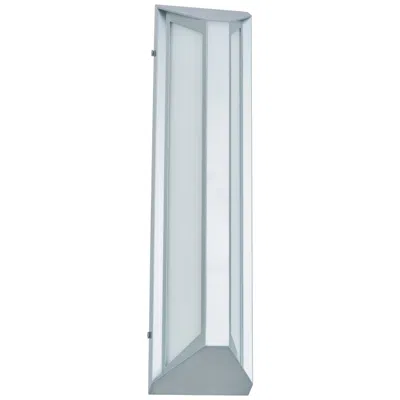 Abra Lighting Abra Trix Medium Wet Location Angled Side Wall Fixture Sl-silica