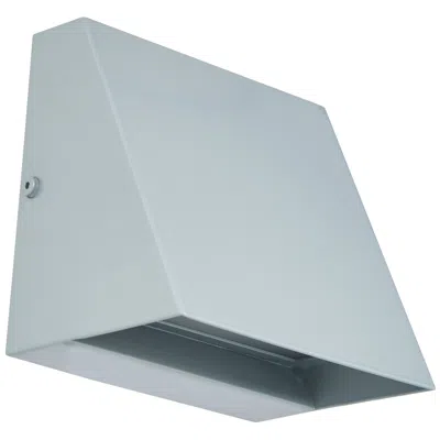 Abra Lighting Abra Wedge Square Panel Led Wet Location Wall Fixture -matte White
