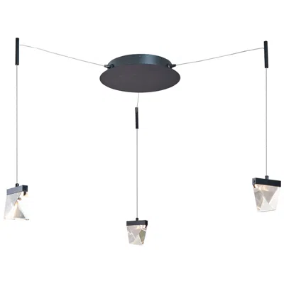 Abra Lighting Atlas Octopus 11 3/4" Black Finish With Crystals Pendant