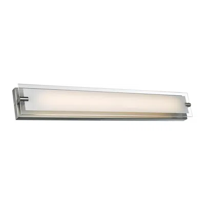 Abra Lighting Blaze 28 1/4" Wide Brushed Nickel Modern Led Bath Light