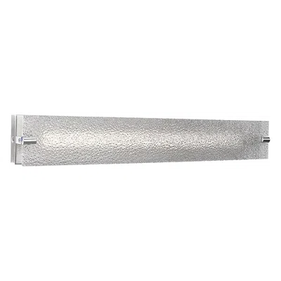 Abra Lighting Blaze 28 1/4" Wide Brushed Nickel Water Glass Modern Led Bath Light