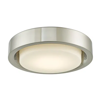 Abra Lighting Eclipse 16" Wide Brushed Nickel Led Modern Ceiling Light