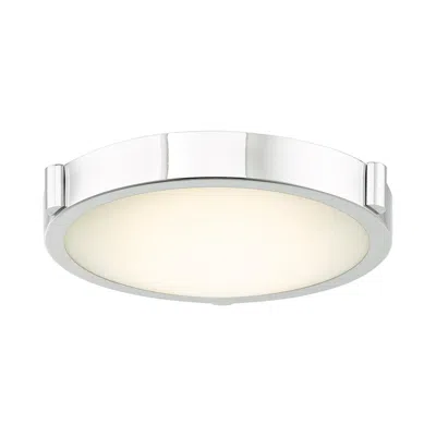 Abra Lighting Halo 11" Wide Chrome Finish Modern Led Ceiling Light