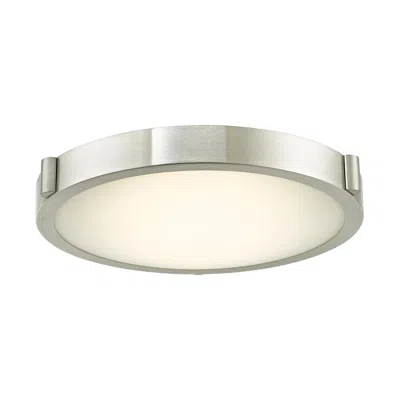 Abra Lighting Halo 13" Wide Brushed Nickel Modern Led Ceiling Light