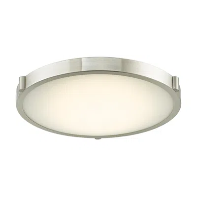 Abra Lighting Halo 17" Wide Brushed Nickel Modern Led Ceiling Light
