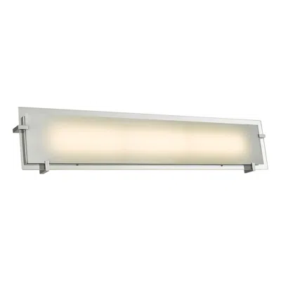 Abra Lighting Matrix 30" Chrome And Frosted Glass Led Bath Light