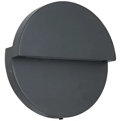 Abra Lighting Mona Lisa 8" High Matte Black Led Outdoor Wall Light