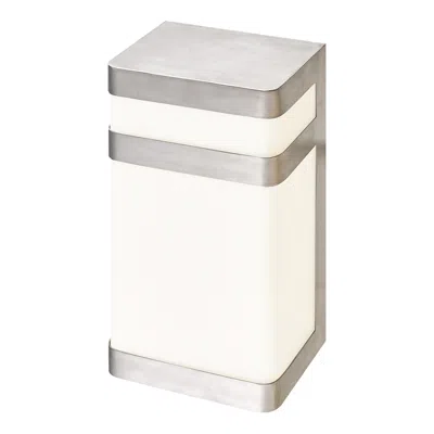 Abra Lighting Proton 10" High Stainless Steel Led Modern Outdoor Wall Light