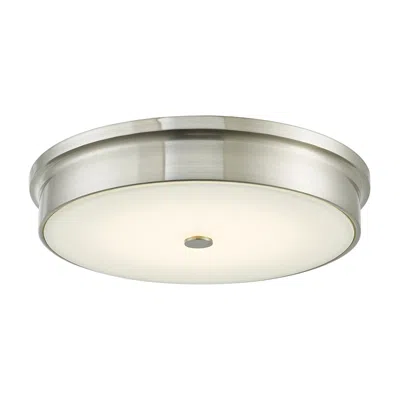 Abra Lighting Spark 15" Wide Brushed Nickel Led Modern Ceiling Light