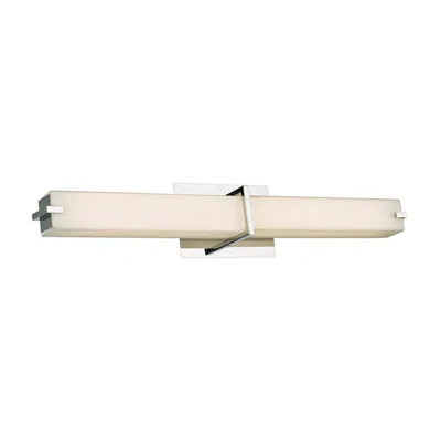 Abra Lighting Squire 26 1/4" Wide Chrome Square Led Bath Light