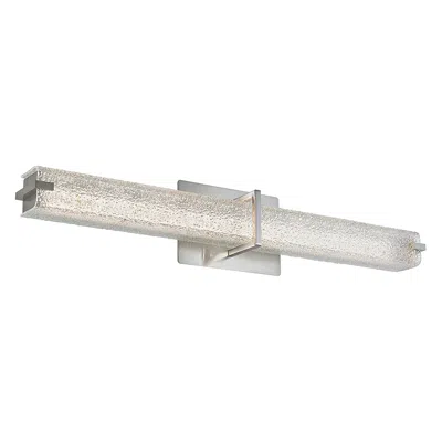 Abra Lighting Squire 26 1/4"w Brushed Nickel Water Glass Modern Led Bath Light