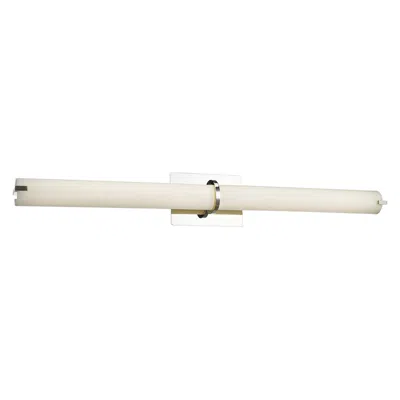 Abra Lighting Squire 38" Wide Chrome Round Led Modern Bath Light