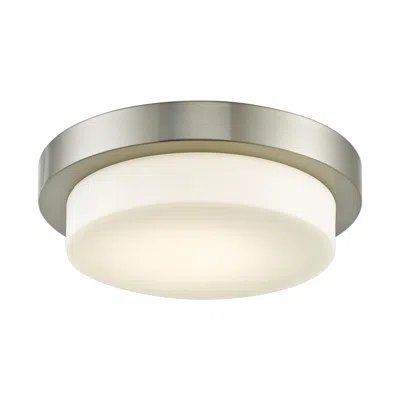 Abra Lighting Step 11" Wide Brushed Nickel Led Ceiling Light