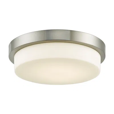 Abra Lighting Step 13" Wide Brushed Nickel Led Ceiling Light
