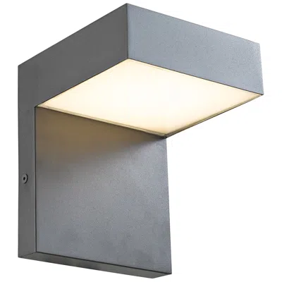 Abra Lighting Yoga 7 1/4" High Coal Metal Modern Led Outdoor Wall Light