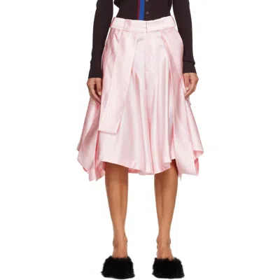 Abra Pink Panel Shorts In 055 Pink