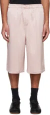Abra Pink Satin Shorts In Pink 05
