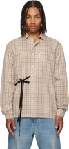 Abra Ssense Exclusive Beige Cotton Shirt In Neutral