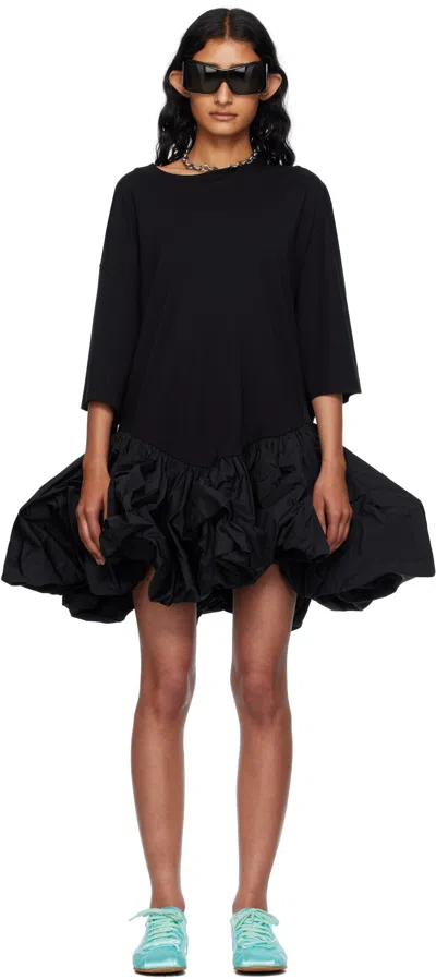 Abra Ssense Exclusive Black Couture Midi Dress