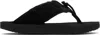 Abra Ssense Exclusive Black Platform Flip-flops